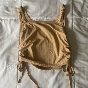 Camel crop tank